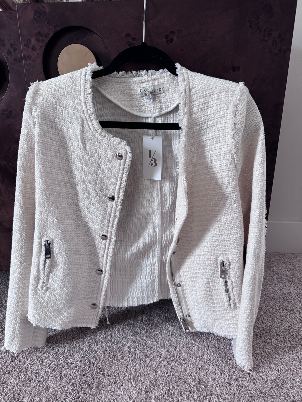 One Third Tweed Jacket Small